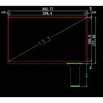 13.3 inch USB Capacitive Touch Screen Raspberry Pi win7 8 10 10Fingers Touch Screen