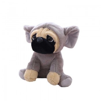Shaping Shar Pei Plush Toy Cute Dog With Hat Clothes Dog Simulation Pug Dog Stuffed Doll Plush Toy