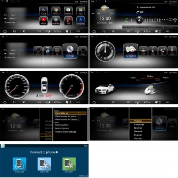 8-Core 2+32G Car Android 10.25 inch Display for Mercedes Benz E Coupe C207 W207 Command System Upgrade Screen Head Up Monitor