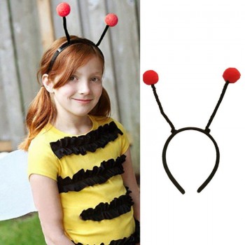 Childrens small animal headband ant bee insect antennae hairy ball caterpillar headwear headband adult props