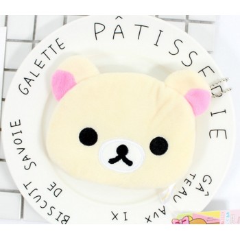 1 Pcs HOT Cartoon Kawaii Rilakkuma Coin Purse Unisex Wallet Multi-functional Kawaii Bag Anime Plush Toys