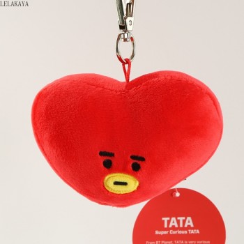 Mini Cartoon Anime BTS Plush Keychains Bag Xmas Pendants Gift Bangtan Boys Sheep Dog Animals Soft Stuffed Bags Decoration Toy