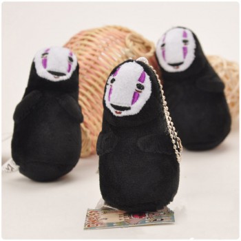 Plush Spirited Away Super Kawaii Soft Stuffed Doll No Face Man Faceless Hug Plush Phone Bag Keychain Pendant Figure Doll 10cm