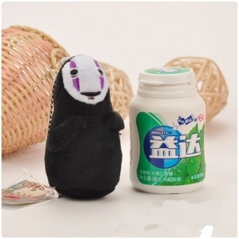 Plush Spirited Away Super Kawaii Soft Stuffed Doll No Face Man Faceless Hug Plush Phone Bag Keychain Pendant Figure Doll 10cm