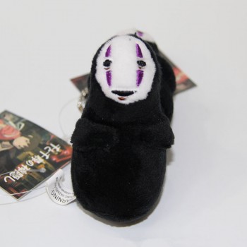 Plush Spirited Away Super Kawaii Soft Stuffed Doll No Face Man Faceless Hug Plush Phone Bag Keychain Pendant Figure Doll 10cm