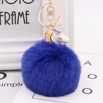 New Mini Kawaii Plush Cute  Fur Ball keychain Soft Toys Cute Fashion Kids Dolls pompom fluffy Charm Baby For Girls Women gift