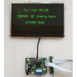 10.1inch 1280*800 IPS High Brightness LCD with driver board support Reversing priority for Carpc DIY modified 5V Power Supply