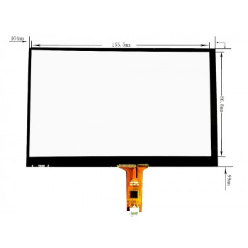 7inch HDMI  lcd Kit Driver Board  Integrated USB Touch Controller DC5V 1024*600 Support WIN7 8 10 Linux Raspberry Pi  Ubuntu