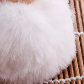 Cartoon Doll Hairball Keychain Plush Handbag Car Keyring Women Key Buckle Plush Keychains