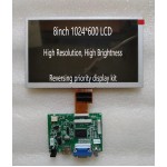 8inch lcd kit 100% NEW 1024*600  500ccd  High resolution LCD display kit for Carpc DIY Raspberry Pi ZJ080NA Reversal priority