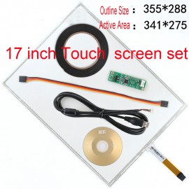 17 inch 5-wire resistive touch screen Five-line industrial computer cash register ordering machine LCD touch screen set