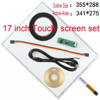 17 inch 5-wire resistive touch screen Five-line industrial computer cash register ordering machine LCD touch screen set