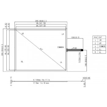 17 inch 5-wire resistive touch screen Five-line industrial computer cash register ordering machine LCD touch screen set