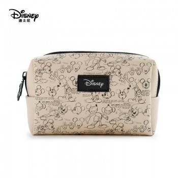 Disney Minnie Mouse portable cosmetic make up bag multi-purpose storage coin cartoon purse handbag Mickey Mouse Makeup PU