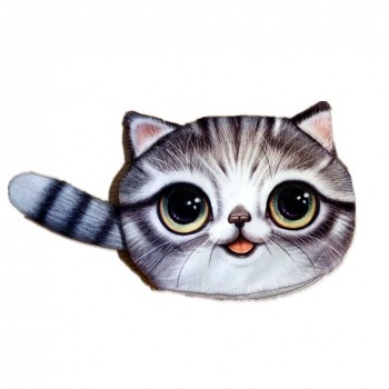 New Small Tail Cat Plush Coin Purse Cute Cartoon Stuffed Animals Coin Plush Pouch Kids Purse Holder Children Gifts Plush Purse