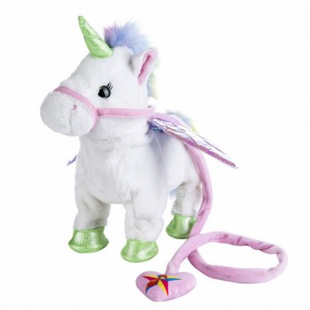 VIP 35cm Singing and Walking Unicorn Electronic plush Robot Horse Electronic unicornio plush animal toy Kid child christmas gift