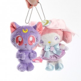 1 pcs creative Cartoon Animal Sailor Moon Luna Cat and Meiledi Plush Keychain Pendants Toys Stuffed Soft Dolls Toy