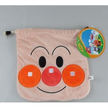 1 Pc Cute Anime Anpanman Drawstring Bag Bread Superman Bacteria Baikinman Plush Coin Bag Plush Purse for Girls Gift