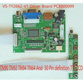TN90 TN92 TN94 TN64 LCD Driver board VS-TY2662-V1 PCB800099 HDMI VGA AV For Carpc Raspberry Pi