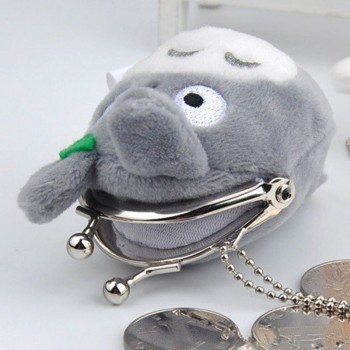 New Kawaii Quality My Neighbor Totoro Left Plush Doll Toy Mini Holder Gift Girls Small Coin Plush Bag For Children ZXY9222