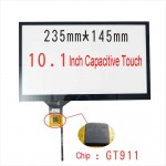 10.1inch GT911 I2C Interface Capacitive touch Screen Universal Car Navigation Touch Screen Carpc 235*145mm 6pin FPC Left