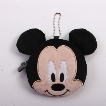 Minni Mickey Mouse plush purses cartoon toys PP cotton plush toy wristlet coin purse