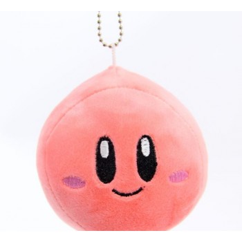 1 Pc Lovely 9cm Plush Stuffed toy Kirby PINK Plush Keychains Small Soft Dolls Pendant Key chain Mini Plush Toys