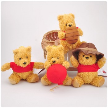 1pcs  Animals Creative Bear Cartoon Creative Plush Keychain Soft Stuffed Backpack Xmas Pendants Lovely Cute Doll Brand New