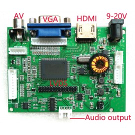 LCD driver board Supports reversing priority Wide Voltage Range Operation Supports  LVDS LCD Supports Amplifier output 2X1.5W