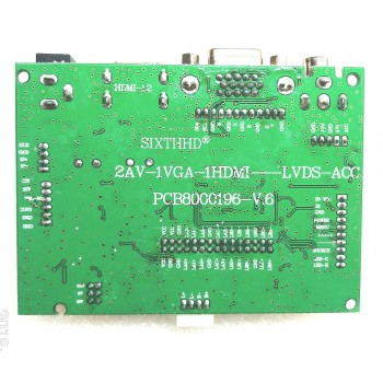 LCD driver board Supports reversing priority Wide Voltage Range Operation Supports  LVDS LCD Supports Amplifier output 2X1.5W