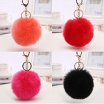 wholesale low price 8CM Plush Keychains small pendant Women Car Bag Key Ring creative Valentines day birthday gifts