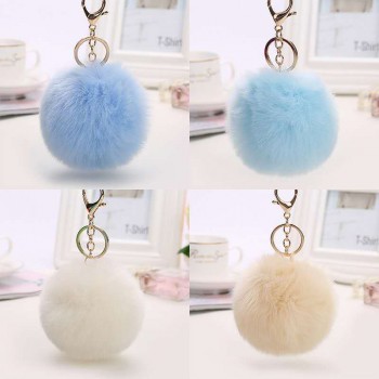 wholesale low price 8CM Plush Keychains small pendant Women Car Bag Key Ring creative Valentines day birthday gifts