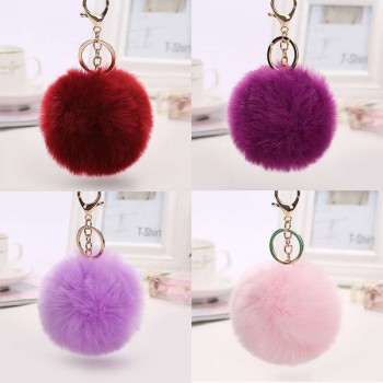 wholesale low price 8CM Plush Keychains small pendant Women Car Bag Key Ring creative Valentines day birthday gifts
