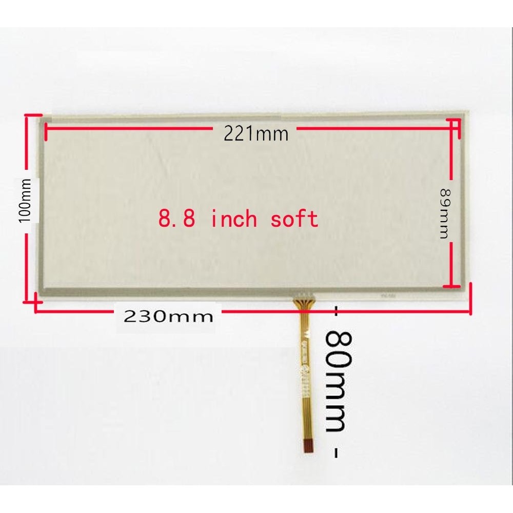 8.8 inch 9 inch   soft screen Resistive touch screen Car navigation handwriting external screen Touch screen 230*100