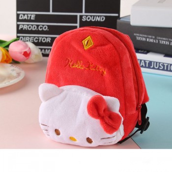 Kawaii Mini Plush Purse Bags Cartoon Totoro Cat Soft Plush Shoulder Bag Coin Key Bus Card Package For Kids Girls Gifts