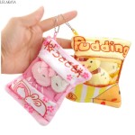 Cartoon Plush Keychain Soft Stuffed Creative Bag Xmas Pendants Childrens Lovely Kawaii Pudding Dog Rabbits Animals Keychains