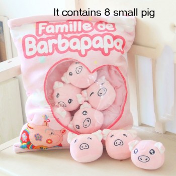 Cute Pig Pony Strawberry Chick Tomato Kitten Plush Toy Corner Bio Real Life Creative Snack Pillow Christmas Birthday Gift QB128