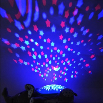 WINCO Baby Sleep Plush Toys LED Lighting Stuffed Animal LED Night Lamp With Music Star Projector Light Baby Toys For Children
