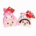 1 Pc Kawaii Hello Kitty Melody Coin Bag Drawstring Bag Drawstring Pocket plush Toy For Baby Kids Birthday Gifts