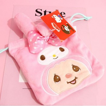 1 Pc Kawaii Hello Kitty Melody Coin Bag Drawstring Bag Drawstring Pocket plush Toy For Baby Kids Birthday Gifts