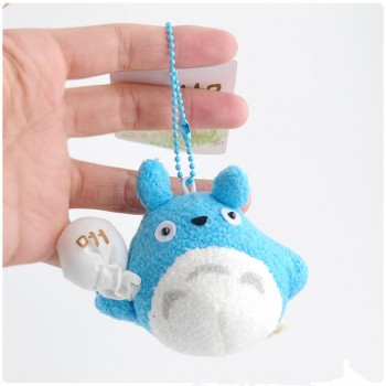 4style Cartoon Anime My Neighbor Totoro Leaves Plush Soft Stuffed Toy Kawaii Cat Phone Keychain Handbag Pendant Schoolbag Doll