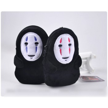 Anime Spirited Away No Face Man totoro Plush Soft Faceless Man Plush bag wallet Cartoon Mini Pocket Purse Bag Bus Card Bag gift