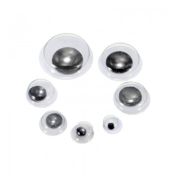 700Pcs 4-12mm Universal Mixed Wiggly Googly Eyes Self-adhesive DIY Scrapbooking Doll Accessories For Teddy Bear Stuffed Toy