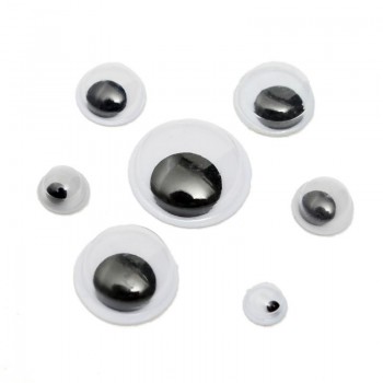700Pcs 4-12mm Universal Mixed Wiggly Googly Eyes Self-adhesive DIY Scrapbooking Doll Accessories For Teddy Bear Stuffed Toy