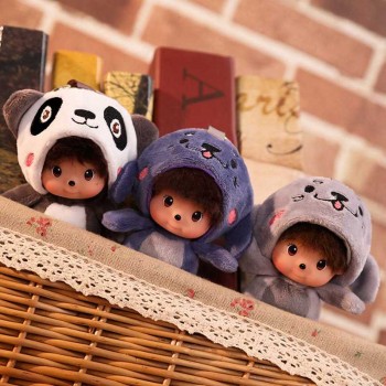 1pc 11cm 7 Patterns Cute boutique Percy keychains Plush stuffed toy pendants Bag decoration key ornaments Girl Christmas Present