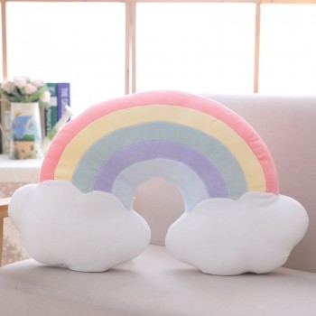 1pc Many Styles of Moonamp;Staramp;Shellamp;Rainbow Plush Pillow Soft Colorful Triangleamp;Hexagon Stuffed Cartoon Toy Sofa Cushion Dolls
