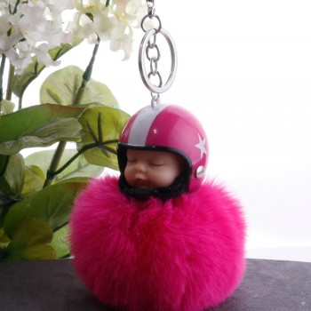 New Plush Sleeping Baby Doll Kawaii keychain Soft Touch BTS bt21 Cute Kids Key Holder Dolls fluffy Charm Baby Girls Women gift