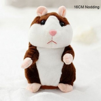 Lovely Walking Nodding Hamster Children Kid Plush Toy Hamster Animal Educational Toy S7JN