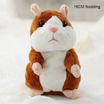 Lovely Walking Nodding Hamster Children Kid Plush Toy Hamster Animal Educational Toy S7JN