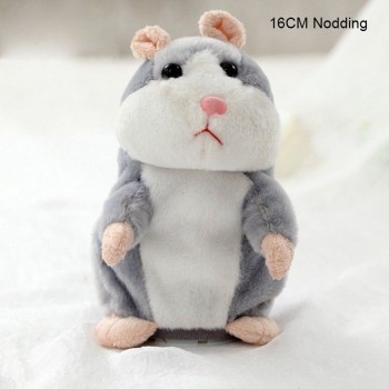 Lovely Walking Nodding Hamster Children Kid Plush Toy Hamster Animal Educational Toy S7JN
